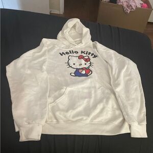 Xl white hello kitty hoodie